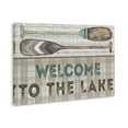 thumbnail image 4 of Stupell Industries Rustic Welcome Lake Oars Typography Painting Gallery Wrapped Canvas Art Print Wall Art, 36 x 24, 4 of 8