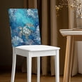 thumbnail image 2 of TSOVTHRID Sea Turtle Coral Blue Print Chair Back Slipcovers Washable Dining Chair Cover for Party Banquet Living Room Breathable Chairs Back Protector Cover, Set of 1, 2 of 7