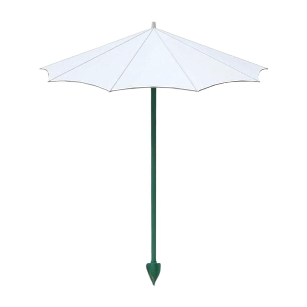 Sombrilla para plantas exterior con ángulo ajustable. Sombrilla jardín versátil que proporciona sombra y protección solar para macetas Blanco