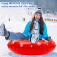 thumbnail image 2 of Snow Tube   37 Inch Inflatable Snow Sled with Sturdy Handles Heavy Duty Sledding Tube 0.45mm Thickness Winter Snow Tube for Kids and Adults Winter Outdoor Fun, 2 of 8
