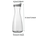 thumbnail image 2 of Glass & Bottle Uice Acrylic Transparent Juice Water Jug Reusable Drinking Bottle for Hot and Cold Beverages Stylish Kitchen, 2 of 3