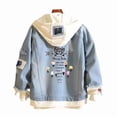 thumbnail image 1 of Chaqueta vaquera con capucha Stray Kids SKZOO Cartoon Streetwear, 1 of 1