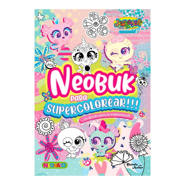 Neonatos Neobuk Para Supercolorear Planeta Libro de Bolsillo Libros Entretenimiento 1A