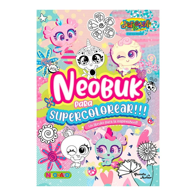 Neonatos Neobuk Para Supercolorear Planeta Libro de Bolsillo Libros Entretenimiento 1A