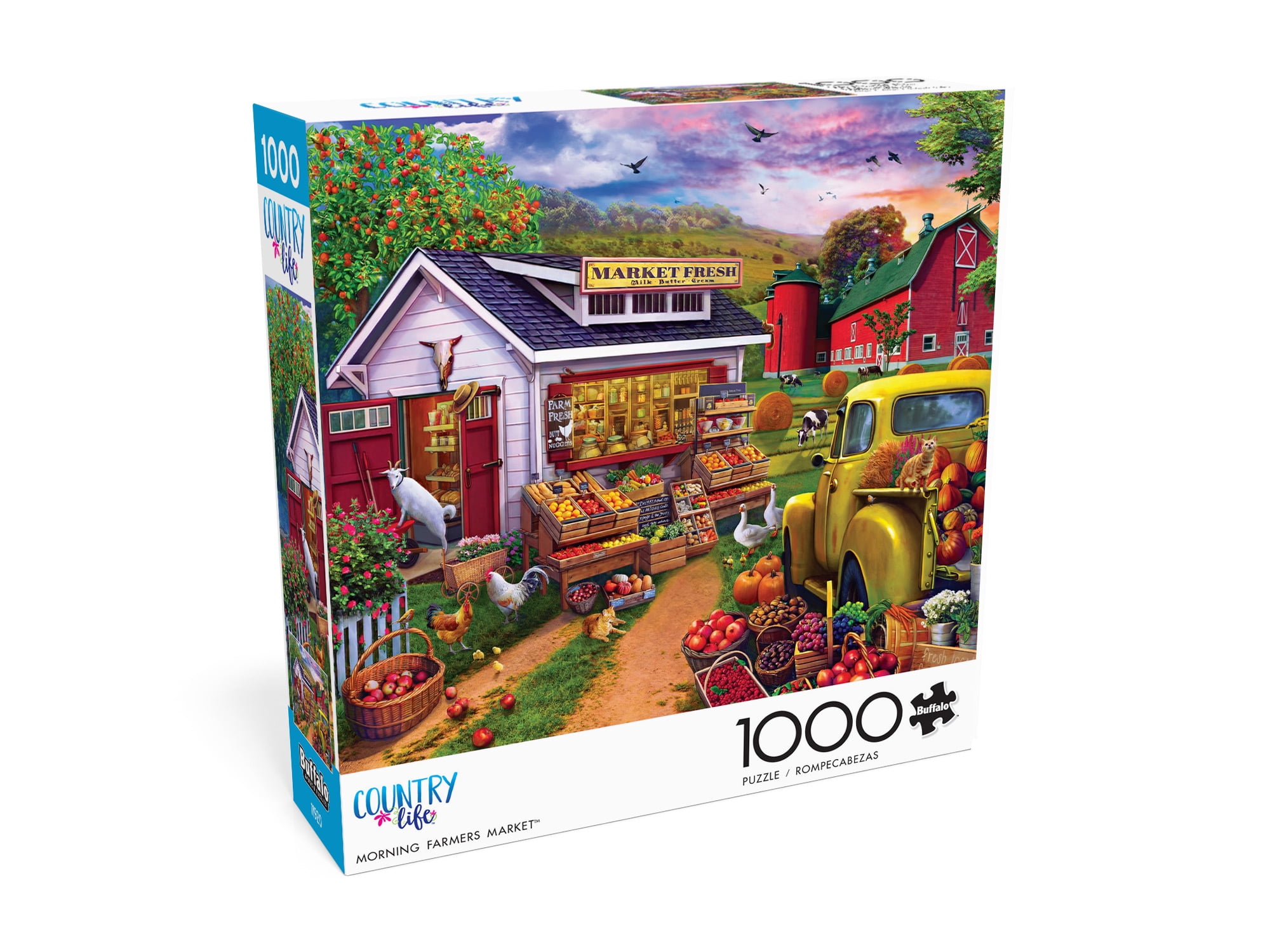 Buffalo Games 1000-Piece Country Life Morning Farmers Market Jigsaw Puzzle