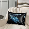 thumbnail image 3 of Bingfone Ocean Turtle Print Satin Pillowcase for Hair - Standard Size with Zipper Silky & Soft Pillow Covers,20x30 inches, 3 of 8