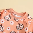 thumbnail image 5 of iFshaion 0-4T Toddler Sweatshirt Set Boys Girls Thanksgiving Pumpkin Printed Top Long Sleeve Pullover Sweatshirt Sweatpants Fashion Casual Two Piece Set Pink-B 6-9 Months, 5 of 9