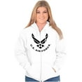 thumbnail image 4 of US Air Force USAF Fly Fight Emblem Unisex Plus Size Zip Hoodie Brisco Brands 2X, 4 of 5