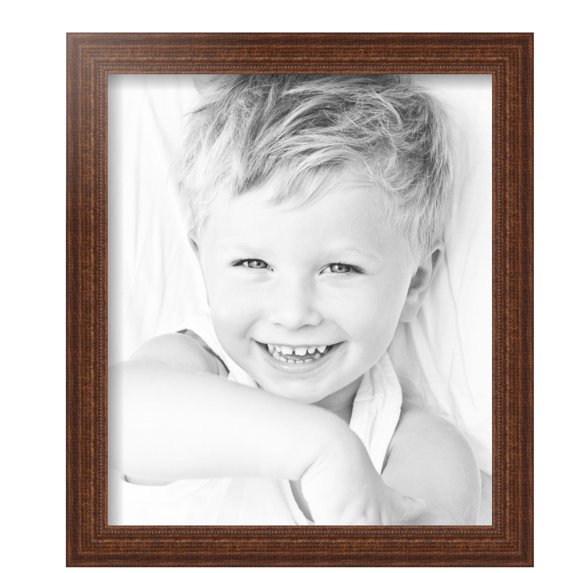 ArtToFrames 12" x 14" Walnut Picture Frame, 12x14 inch Brown Wood Poster Frame (WOM-4096), 3 Pack
