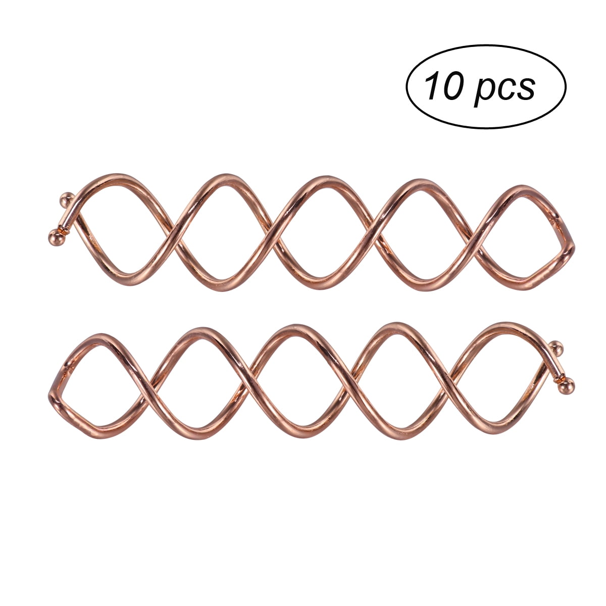 10pcs Spiral Twist Hair Pins Spin Clips Bun Stick Pick for DIY Hair