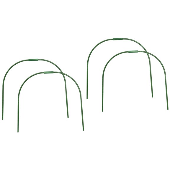DRAFIDEEP Durable Gardening Arched Hooks Green Steel Plastic for Garden Hoops