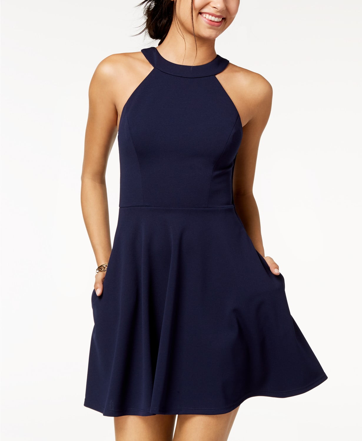 Cutout Bow Back Fit ☀ Flare Dress ...