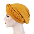 thumbnail image 5 of Herrnalise Women Beading India Hat Muslim Ruffle Chemo Beanie Turban Wrap Cap, 5 of 5