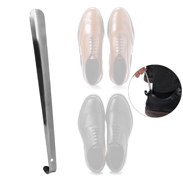 Calzador de zapato portátil con calzador duradero para adultos Zapatos de 52cm Colcomx Cuerno de zapato de acero