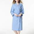 thumbnail image 6 of Summer Robe For Women Womens Bath Robes Terry Cloth For Women Short Waffle, Made Of Cotton Cotton Robe Towel Womens Light Blue Bathrobe, 6 of 9