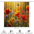 thumbnail image 2 of Butterfly (15) Shower Curtain Waterproof Bathroom Curtain Anti-slip Bath Mat Set Toilet Rugs Carpet, 2 of 8