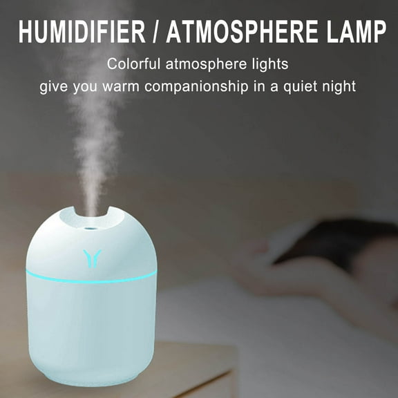Latrodar Humidifier 250ml Small Humidifier For Plants Enduring r For Bedroom Office Blue 4.4x4 Inch Home Stuff