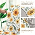 thumbnail image 5 of Yayeee 2 Pack Dining Chair Covers Stretch Parson Chairs Slipcovers Seat Protector, Sunflowers and Leaves Pattern, 5 of 6