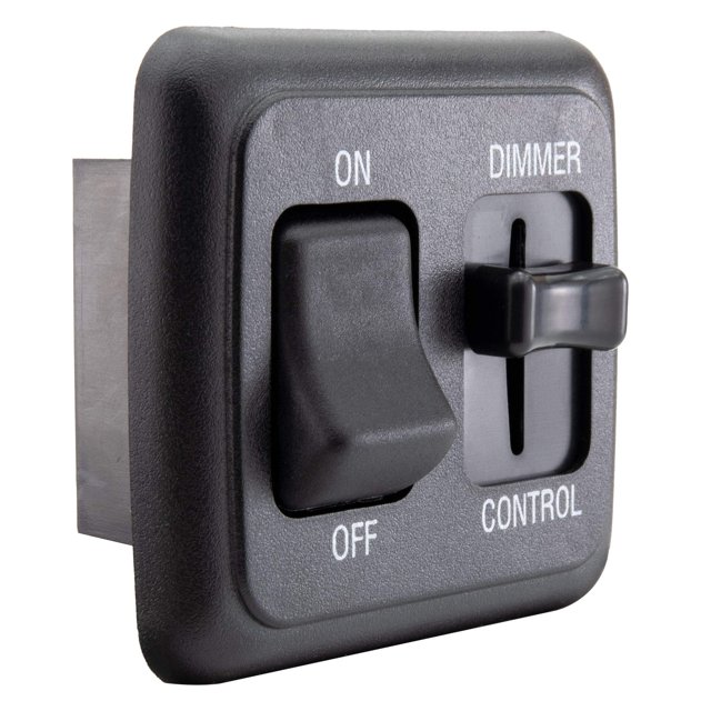 RecPro RV Dimmer Switch | 12V DC | High Side Dimmer Light Switch | Compatible with LED Lights | Made in America (Black)