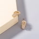 thumbnail image 4 of Pendientes para mujer, regalos para mujer, zapatillas de circonita, pendientes con forma de flor, bonitos pendientes para mujer, niña, rompecabezas de bola., 4 of 5