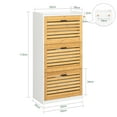 thumbnail image 2 of SoBuy FSR108-WN, 3 Drawers Shoe Cabinet Shoe Rack Shoe Storage Cupboard Organizer Unit, 2 of 8
