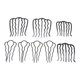 thumbnail image 1 of Pinza para horquilla ANGGREK 8 piezas revestimiento negro, 1 of 8