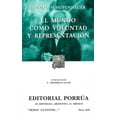 thumbnail image 1 of EL MUNDO COMO VOLUNTAD Y REPRESENTACION (SC419) PORRUA ARTHUR SCHOPENHAUER, 1 of 2