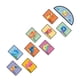 thumbnail image 5 of Pegatinas de suelo para el juego de rayuela, calcomanías de pared de dibujos animados con diseño de celosía para niños EstiloC, 5 of 9