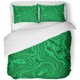 thumbnail image 1 of Juego de Ropa de Cama de 3 Piezas ABPHQTO Patrón Verde Malaquita Twin Size Funda nórdica con 2 fundas de almohada, 1 of 1