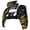 The Great GOLDEN Wave Off Kanagawa - Black, variant on eXtremeRate Replacement Touchpad Front Housing Shell for ps5 Controller BDM-010/020/030/040/050/060 - The Great GOLDEN Wave Off Kanagawa - Black