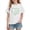 White., variant on Agkizg Girls Graphic Tees,Kids Green Printed T-Shirt,Girls Short Sleeve Cotton Casual Tee