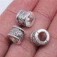 thumbnail image 1 of 20 piezas espaciador cuentas encantos antiguo Color plata gran agujero espaciador cuentas dijes colgantes para pulseras fabricación de joyas Tan Jianjun  unisex, 1 of 2