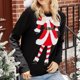 thumbnail image 4 of Suéteres nuevos con patrón bordado de Navidad para mujer, suéteres de punto para otoño e invierno, jerséis cálidos para mujer, tallas grandes, suéter de mujer, 4 of 4