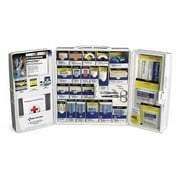 Angle View: FIRST AID ONLY 1301-FAE-0103GR First Aid Cabinet,Plastic,206 Pieces G1825945