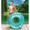 thumbnail image 7 of CoTa Global Inflatable Pool Float Tube - Premium Sparkly Confetti Float, Inflatable Tube Ring Pool Float for Kids and Adults, Heavy Duty Pool Ring for Beach, Lake - 36 Inch, Blue Gold, 7 of 7