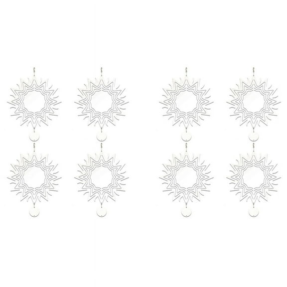 8Pcs 8 Inch Sublimation Wind Spinner Blanks 3D Wind Spinners Hanging Wind Spinner for Indoor Outdoor Garden Decoration