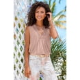 thumbnail image 2 of LASCANA Women's Crochet Insert Tank Top Crochet Detail, 2 of 5