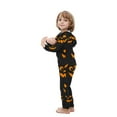 thumbnail image 5 of CLOISE Matching Family Pajamas Halloween Ghost Onesie Pjs for Toddler 9T Little Girls Hooded Zipper Sleepwear Comfy Long Sleeve Loungewear Funny Halloween Outfits in November Multicolor, 5 of 5