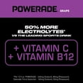 thumbnail image 2 of POWERADE Grape Electrolyte Sports Drink, 12 fl oz, 8 Pack Bottles, 2 of 10