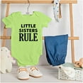 thumbnail image 3 of Little Sister Rule Younger Sis Love Bodysuit Jumper Girls Infant Baby Brisco Brands 12M, 3 of 6