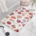 thumbnail image 3 of Pioneer Flower Floral Print Flannel Non Slip Door Rugs,Washable Door Mats Indoor,Decorative Door Mats,Dirt-Resistant and Absorbent Doormat for Entrance,Bedroom,Kitchen,Bathroom,23.5"x16", 3 of 5