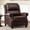 Reddish Brown-PU, variant on Ebello PU Leather Pushback Recliner Chair with Nailhead Trim - Vintage Style Push Back Lounge Chair for Bedroom & Living Room 350lbs Capacity, Brown