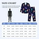 thumbnail image 4 of Balery Sea Jellyfish Pijama para Hombre de Dos Piezas con Manga Larga, Conjunto de Dormir y Descanso Suave con Bolsillos-Medium, 4 of 7