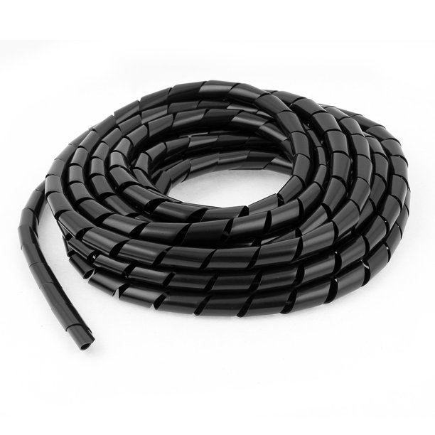 PC Cinema TV Cable Wire Tidy Wrap Organizer Spiral Wrapping Band 12mm 6