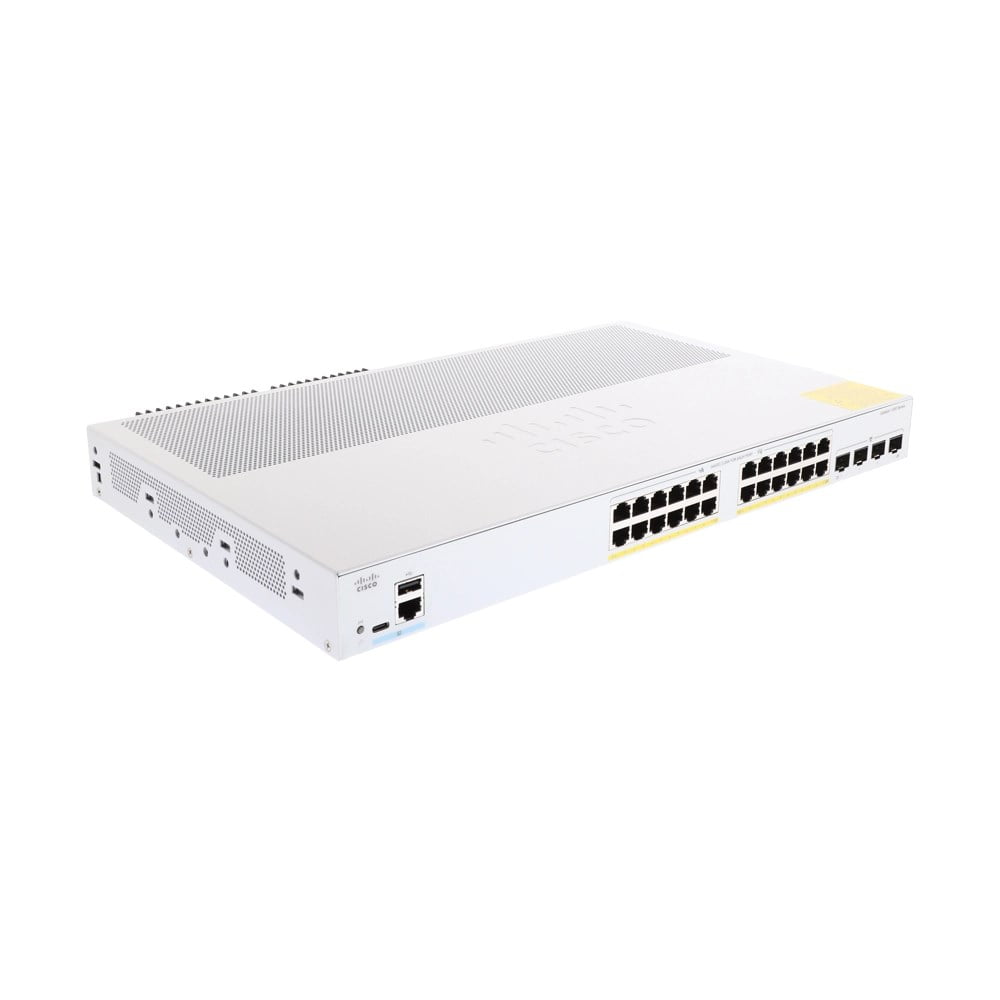 Cisco Catalyst C1300-24P-4G 24-Port Gigabit PoE+ Managed L2+ Network Switch with 4 SFP Uplink Ports – High-Performance Business Switch – New Sealed