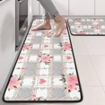 thumbnail image 2 of Kitchen Rugs Sets Of 2,Pioneer Flower Floral Print Pattern Anti Fatigue Kitchen Mat Rugs Non Slip Washable,Decorative Kitchen Floor Mats for Kitchen,Sink,Laundry,17"x47"+17"x47", 2 of 5