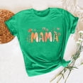 thumbnail image 6 of Black and Friday Discounted Items under $5 GaThRRgYP Mama Shirts for Women Women Mother's Day Gift Mom Flower Print Short Sleeve Round Neck T-shirt Pattern Top Green M, 6 of 7