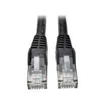 Tripp Lite Premium Cat6 Gigabit Snagless Molded UTP Patch Cable, 24 AWG, 550 MHz/1 Gbps (RJ45 M/M), Black, 35 ft. (N201-035-BK)