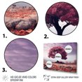 thumbnail image 3 of Designart "Purple Tree Purple Autumn II" Floral Floater Framed Canvas Print, 3 of 7