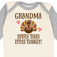 thumbnail image 4 of Inktastic Thanksgiving Grandma Little Turkey Boys or Girls Long Sleeve Baby Bodysuit, 4 of 5